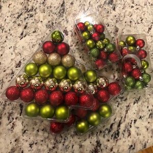 4 boxes of Mini Christmas Tree Ornaments